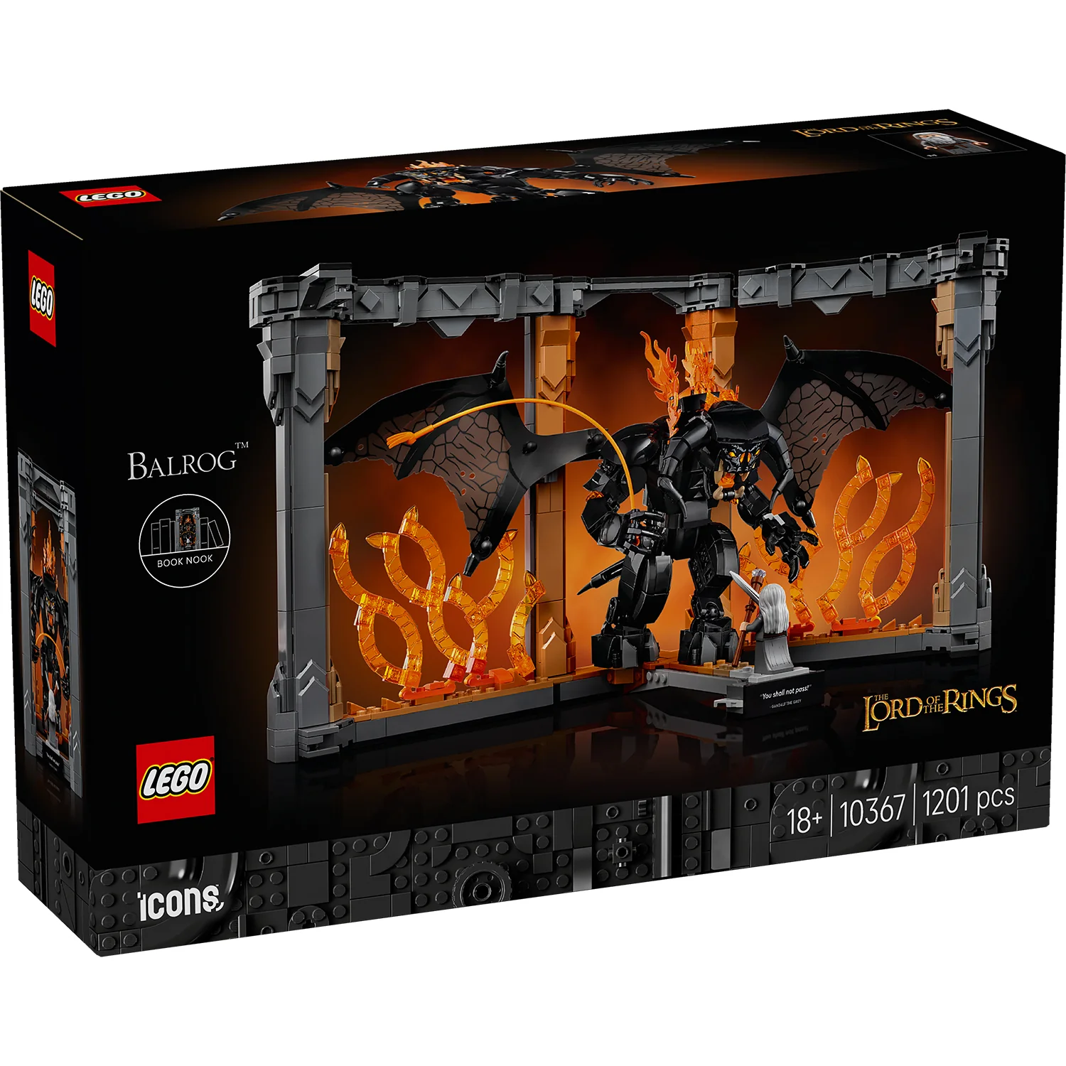 LEGO® ICONS™The Lord of the Rings: Balrog™ Book Nook