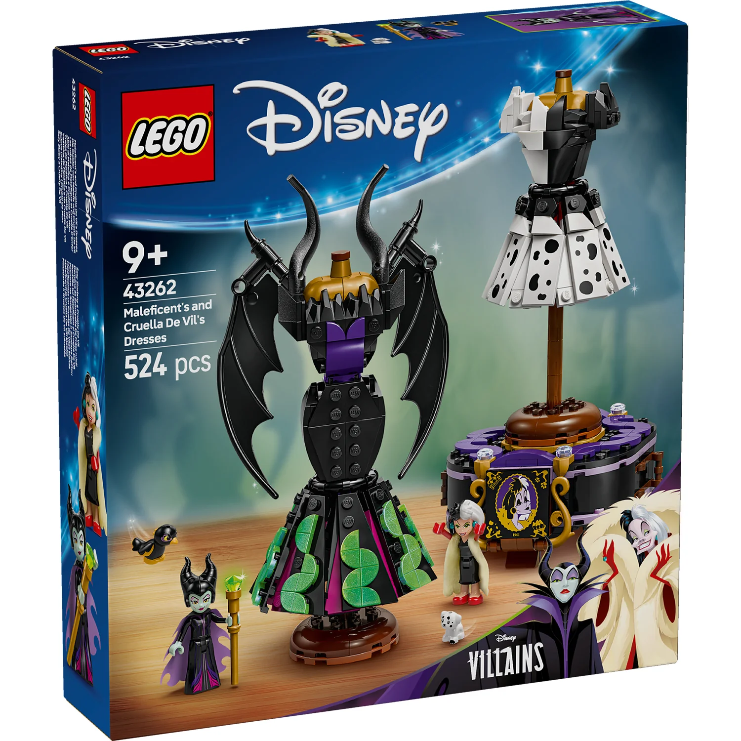 LEGO® Disney™ Villains Maleficent’s and Cruella De Vil’s Dresses