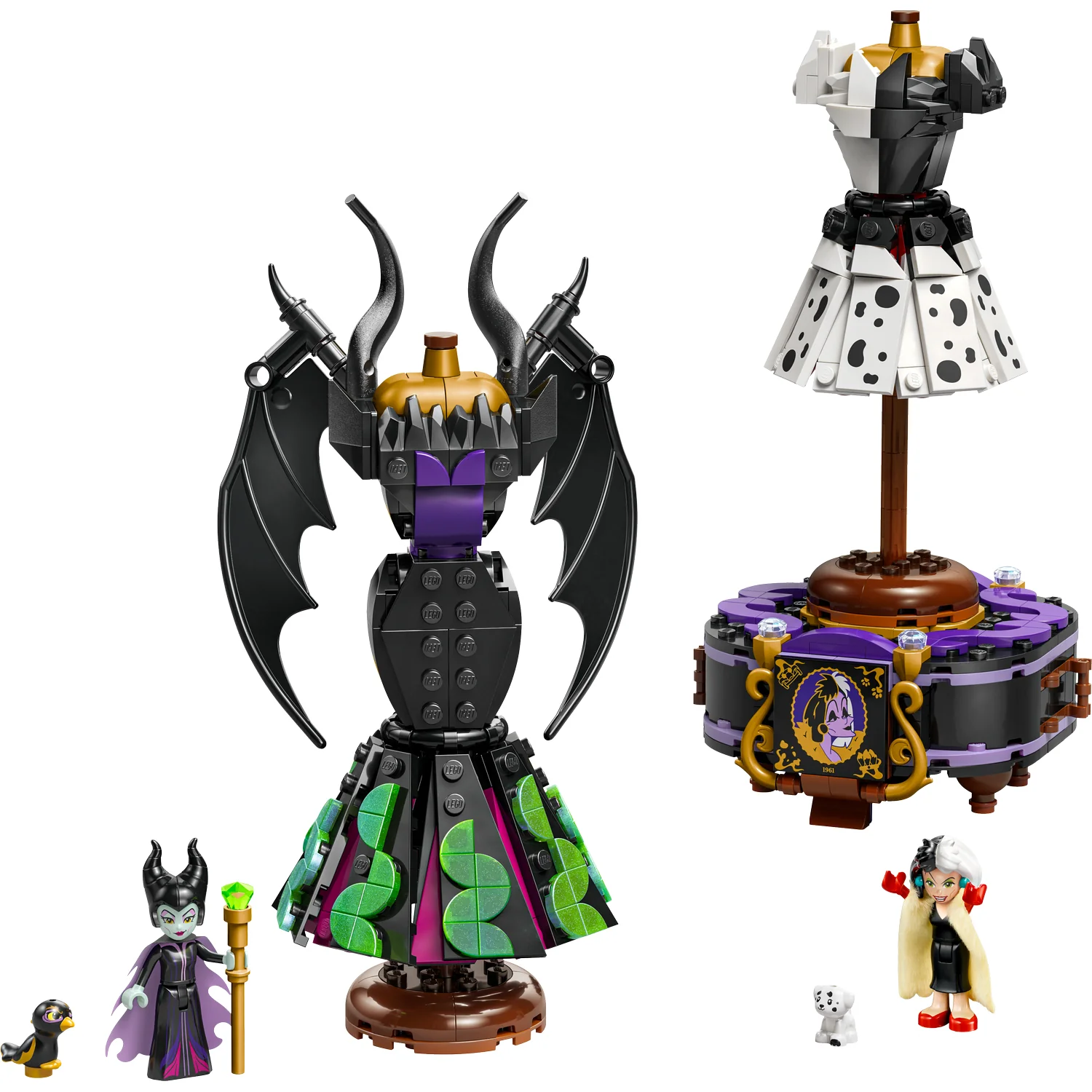 LEGO® Disney™ Villains Maleficent’s and Cruella De Vil’s Dresses