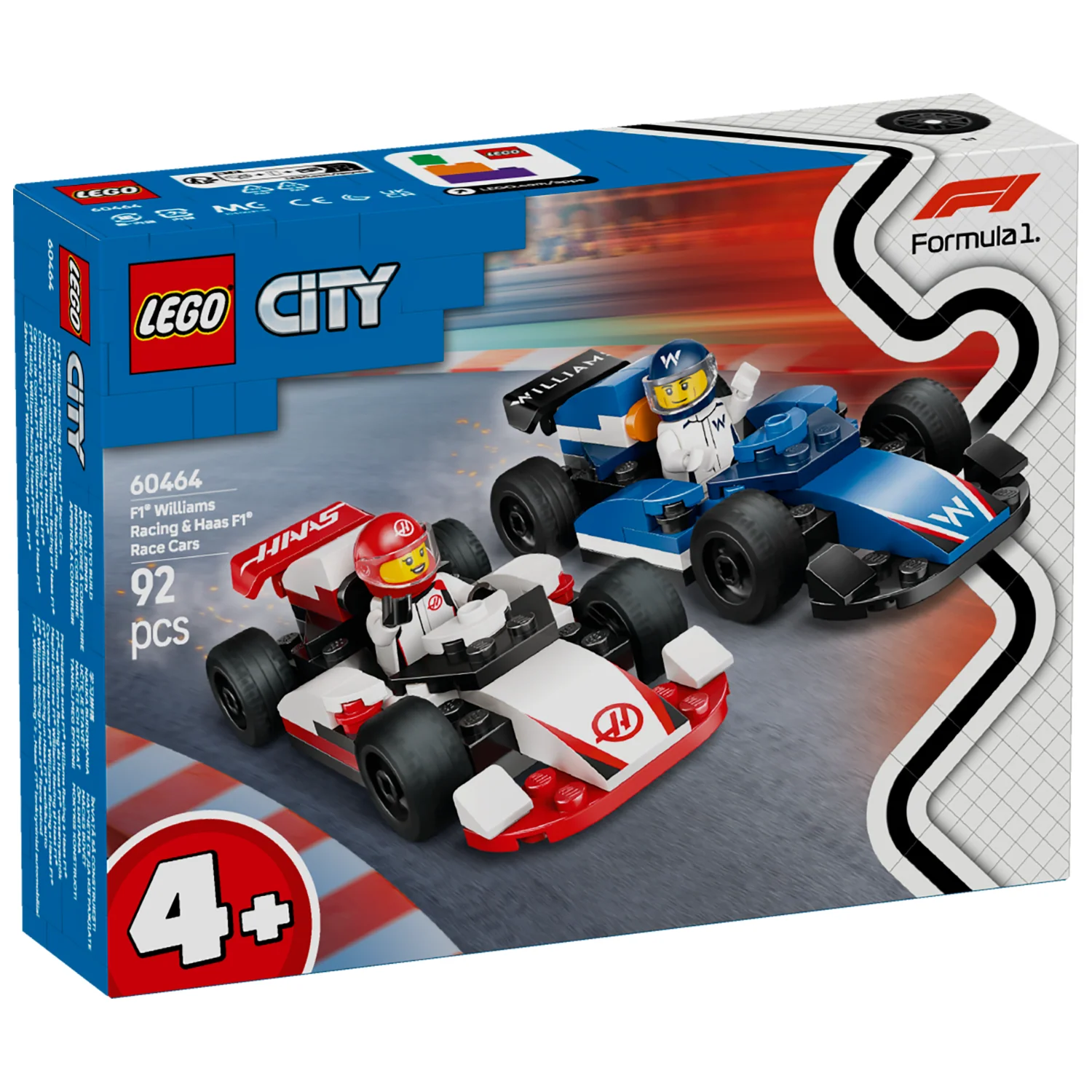 LEGO® City F1® Williams Racing & Haas F1® Race Cars